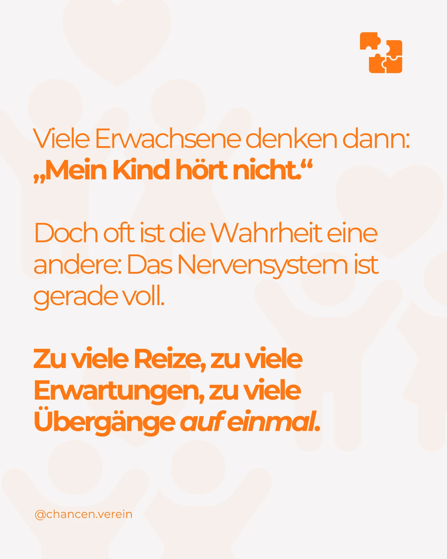 Grafik: Das Nervensystem ist gerade voll. Zu viele Reize, zu viele Erwartungen, zu viele Übergänge auf einmal.